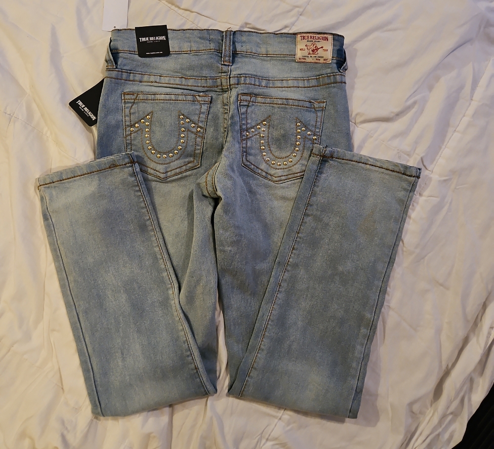 True Religion Girls  Denim Jeans with Studded Pockets